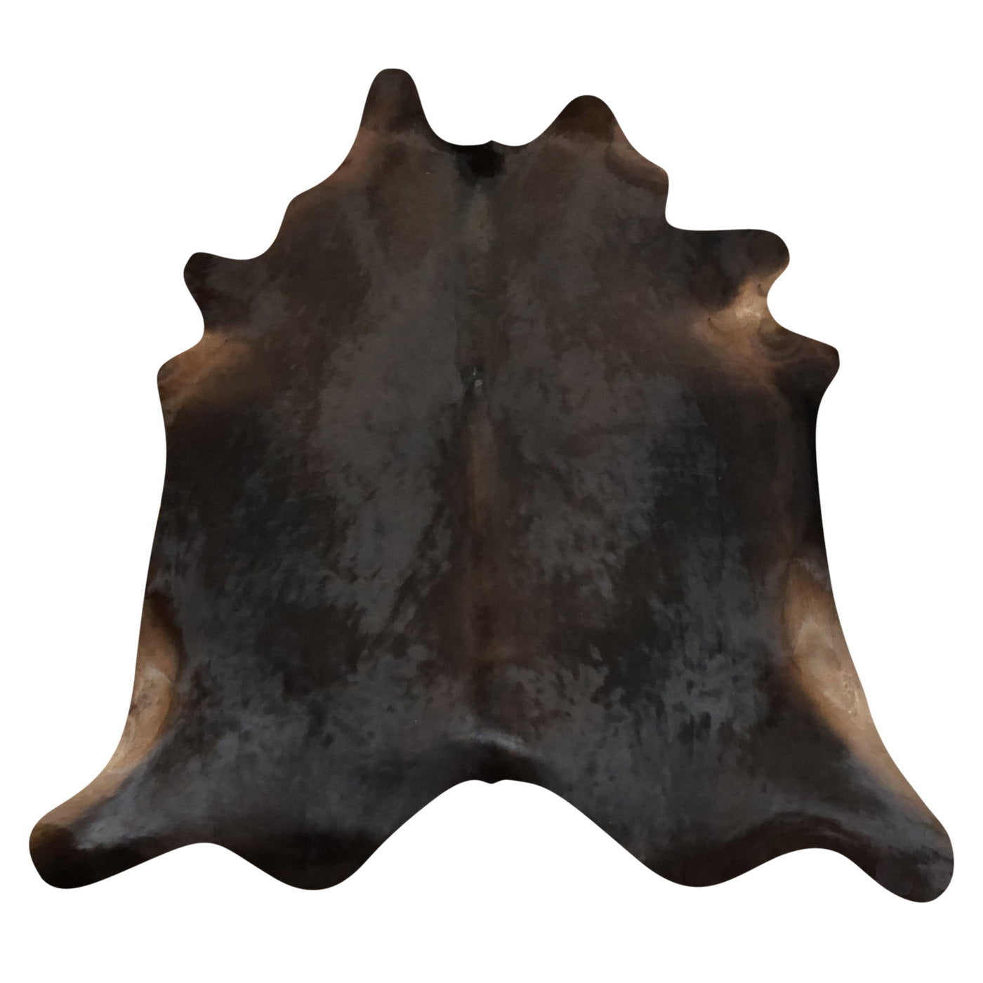 Natural Brazilian Cowhide Rug -  Espresso & Caramel
