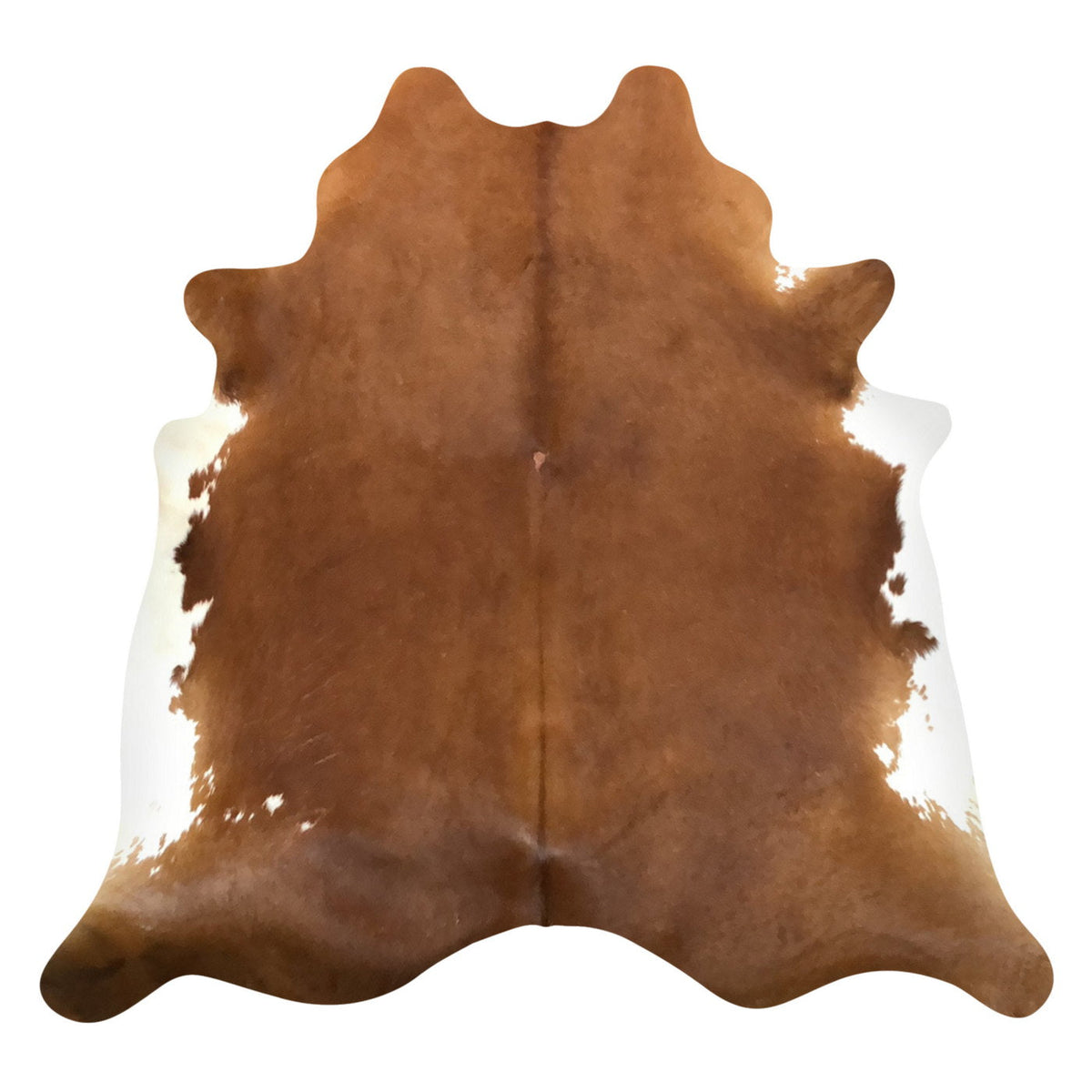 Natural Brazilian Cowhide Rug -  Mocha & Ivory