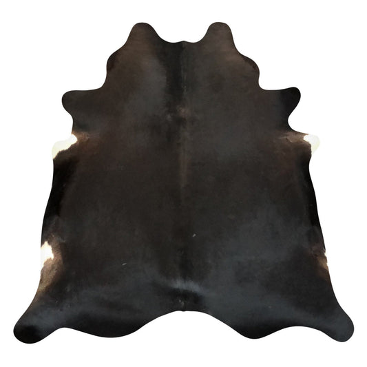 Natural Brazilian Cowhide Rug -  Espresso & Ivory