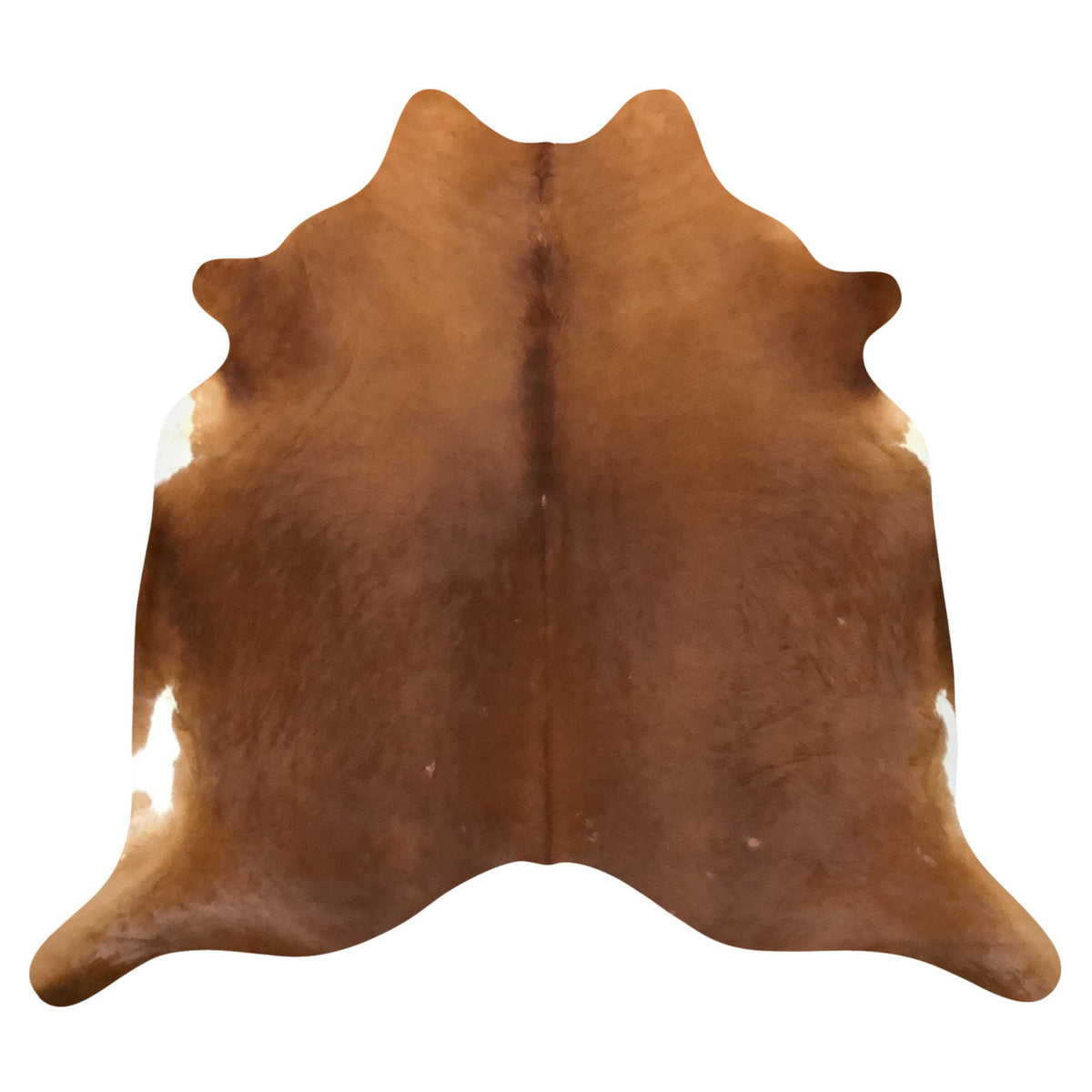 Natural Brazilian Cowhide Rug -  Mocha & Ivory
