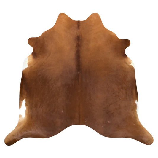 Natural Brazilian Cowhide Rug -  Mocha & Ivory