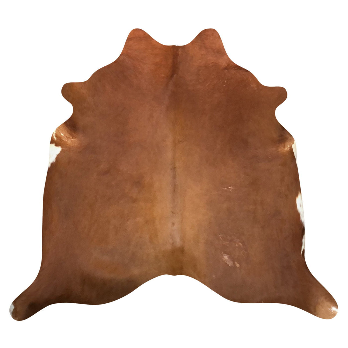 Natural Brazilian Cowhide Rug -  Mocha & Ivory