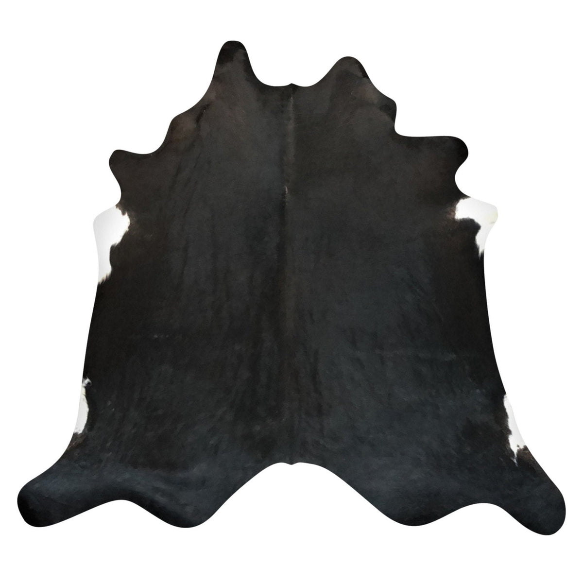 Natural Brazilian Cowhide Rug -  Espresso & Ivory