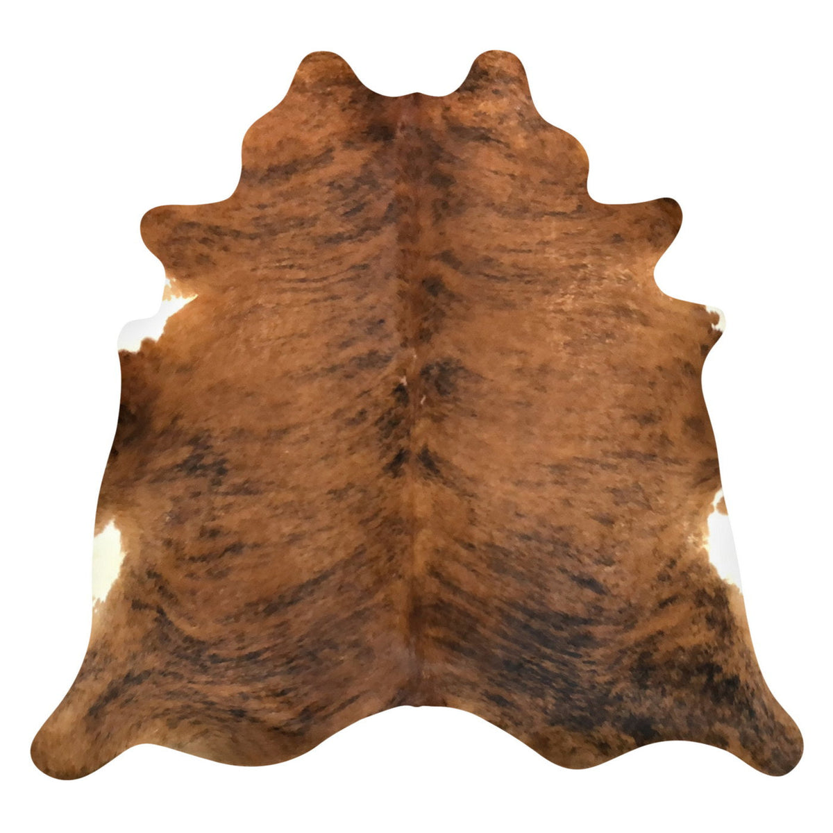 Natural Brazilian Cowhide Rug -  Mocha, Espresso & Ivory