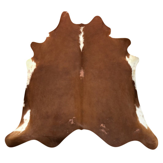 Natural Brazilian Cowhide Rug -  Mocha & Ivory