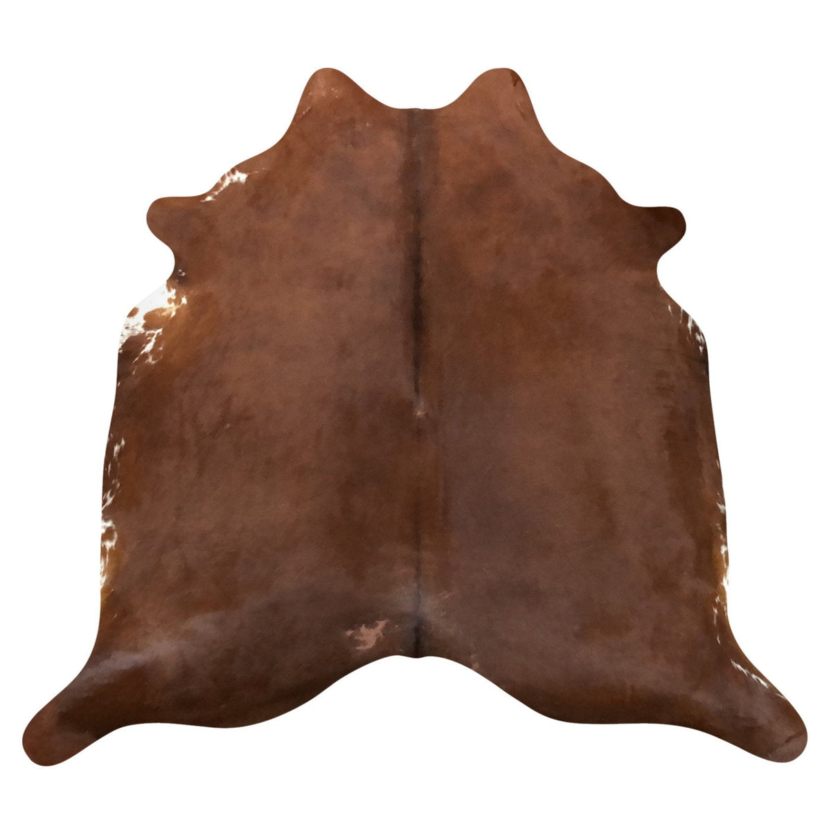 Natural Brazilian Cowhide Rug -  Mocha & Ivory