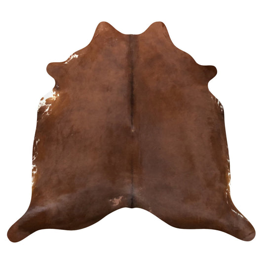 Natural Brazilian Cowhide Rug -  Mocha & Ivory
