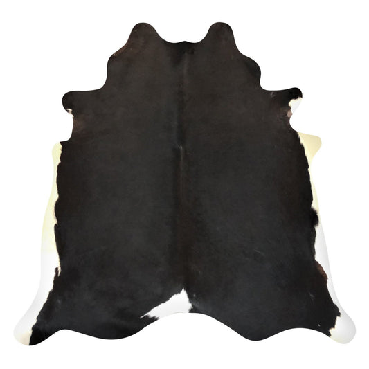 Natural Brazilian Cowhide Rug -  Espresso & Ivory