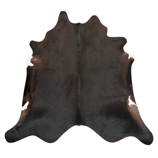Natural Brazilian Cowhide Rug -  Espresso, Chocolate & Ivory