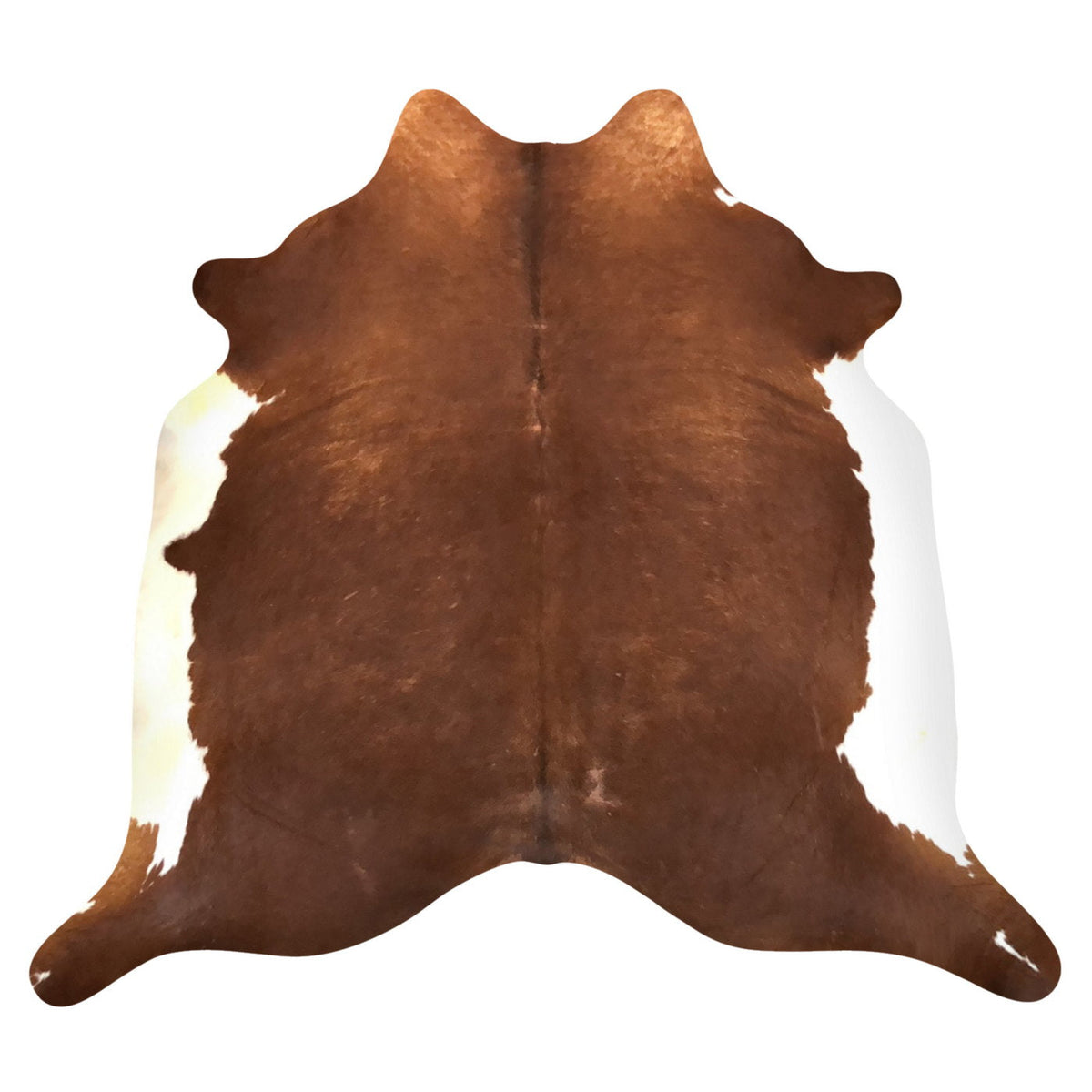 Natural Brazilian Cowhide Rug -  Mocha & Ivory