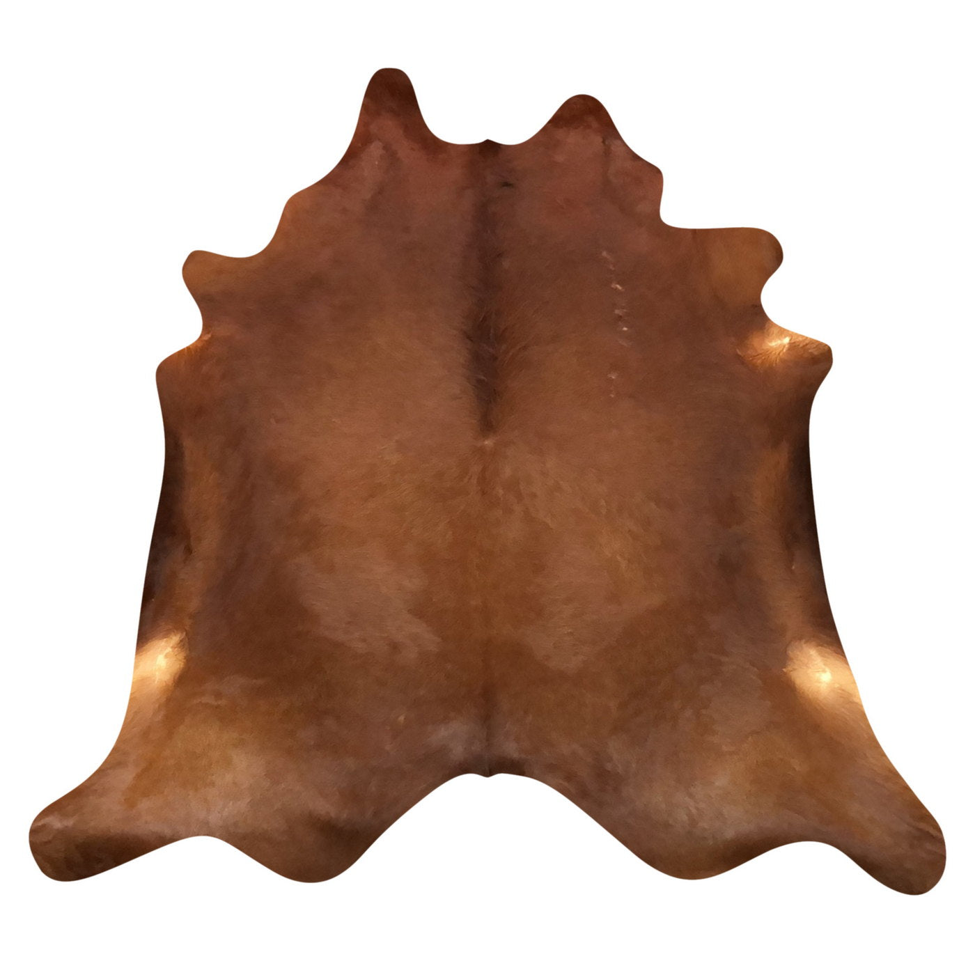 Natural Brazilian Cowhide Rug -  Mocha & Caramel
