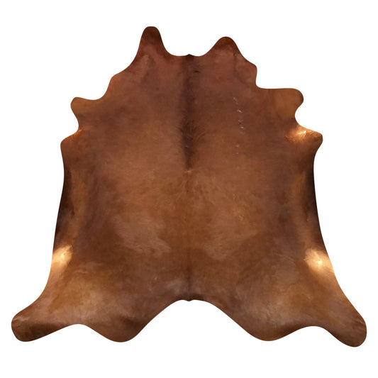 Natural Brazilian Cowhide Rug -  Mocha & Caramel
