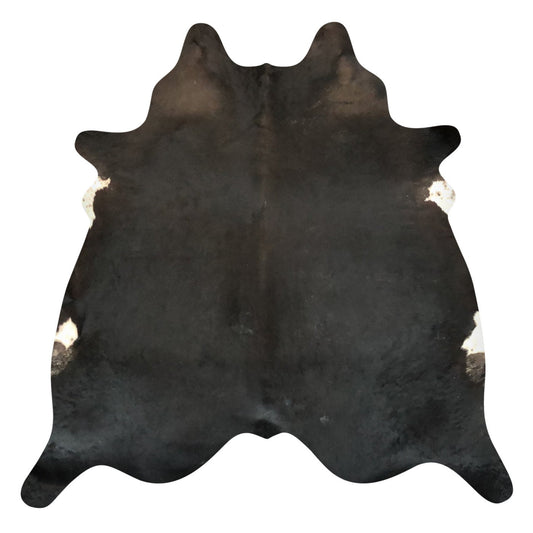 Natural Brazilian Cowhide Rug -  Espresso & Ivory