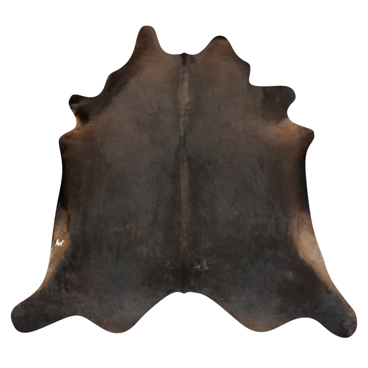 Natural Brazilian Cowhide Rug -  Espresso, Caramel & Ivory