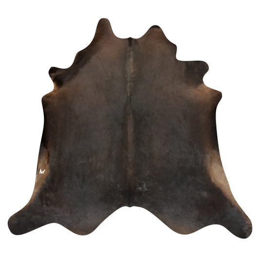 Natural Brazilian Cowhide Rug -  Espresso, Caramel & Ivory