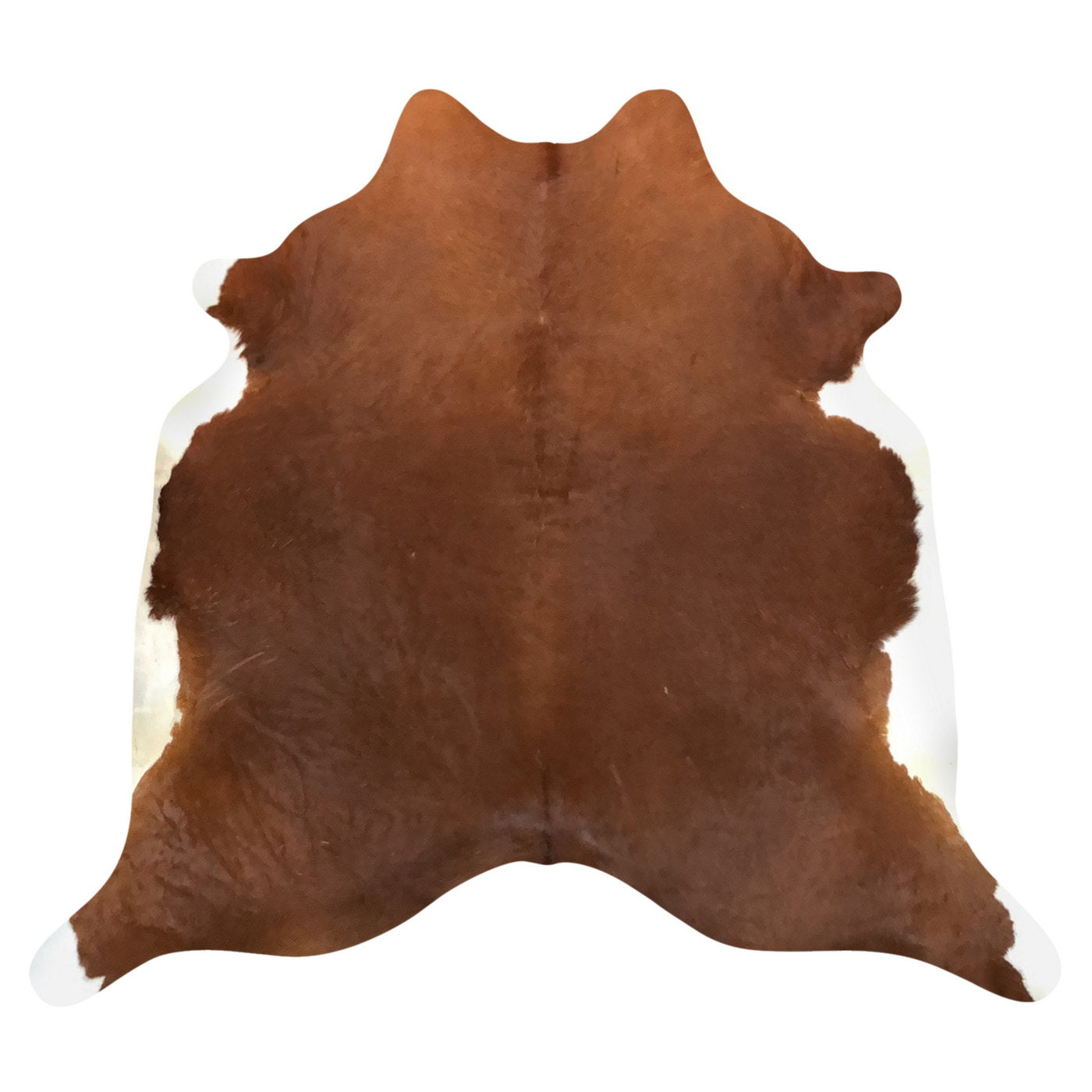 Natural Brazilian Cowhide Rug -  Mocha & Ivory