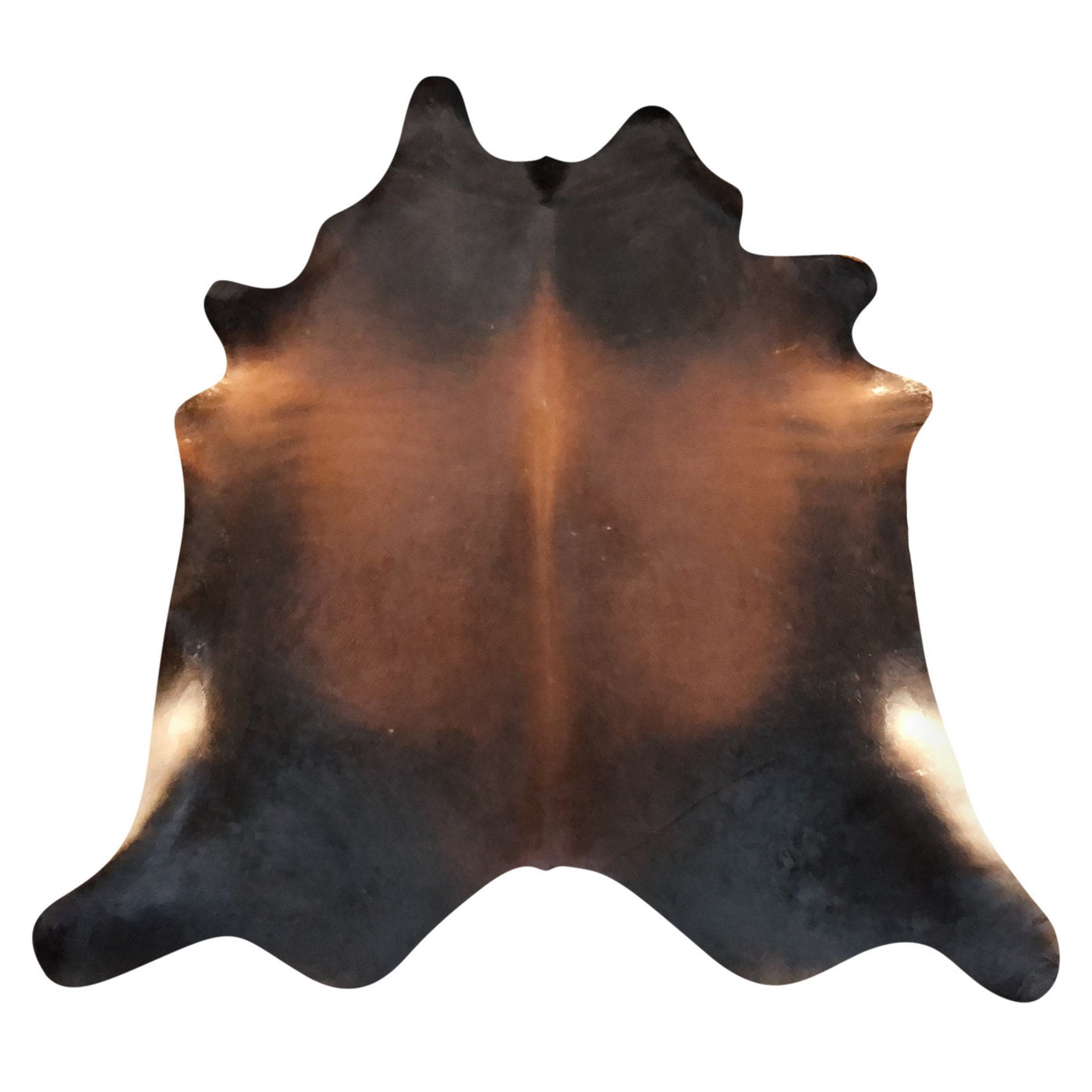 Natural Brazilian Cowhide Rug -  Mocha, Espresso & Ivory
