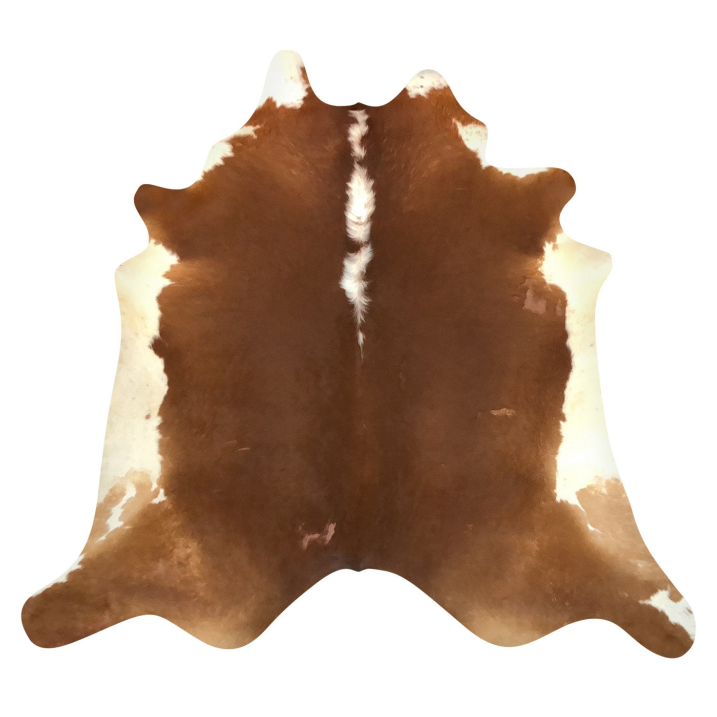 Natural Brazilian Cowhide Rug -  Mocha & Ivory