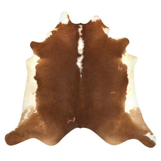 Natural Brazilian Cowhide Rug -  Mocha & Ivory