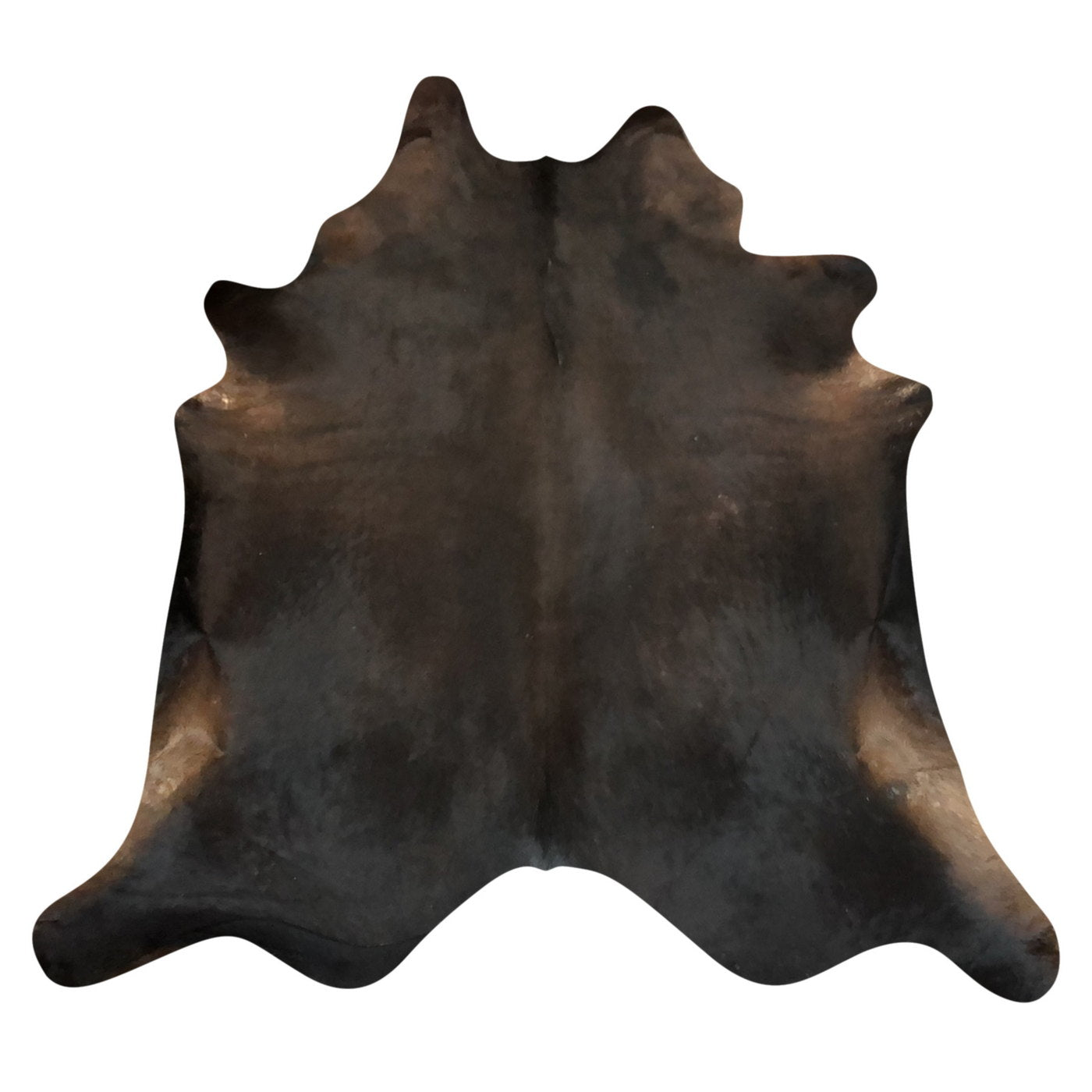 Natural Brazilian Cowhide Rug -  Espresso & Caramel