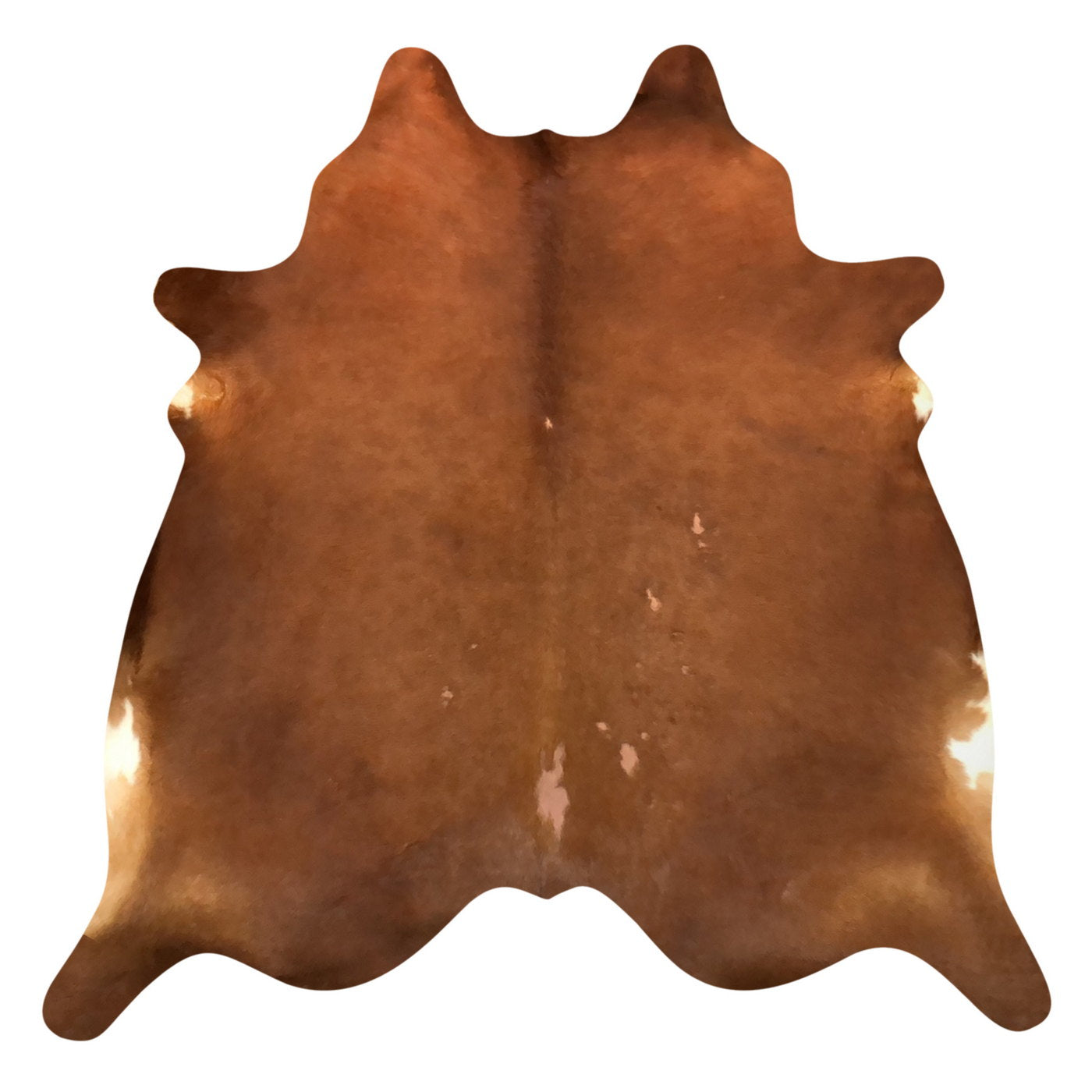 Natural Brazilian Cowhide Rug -  Mocha & Ivory
