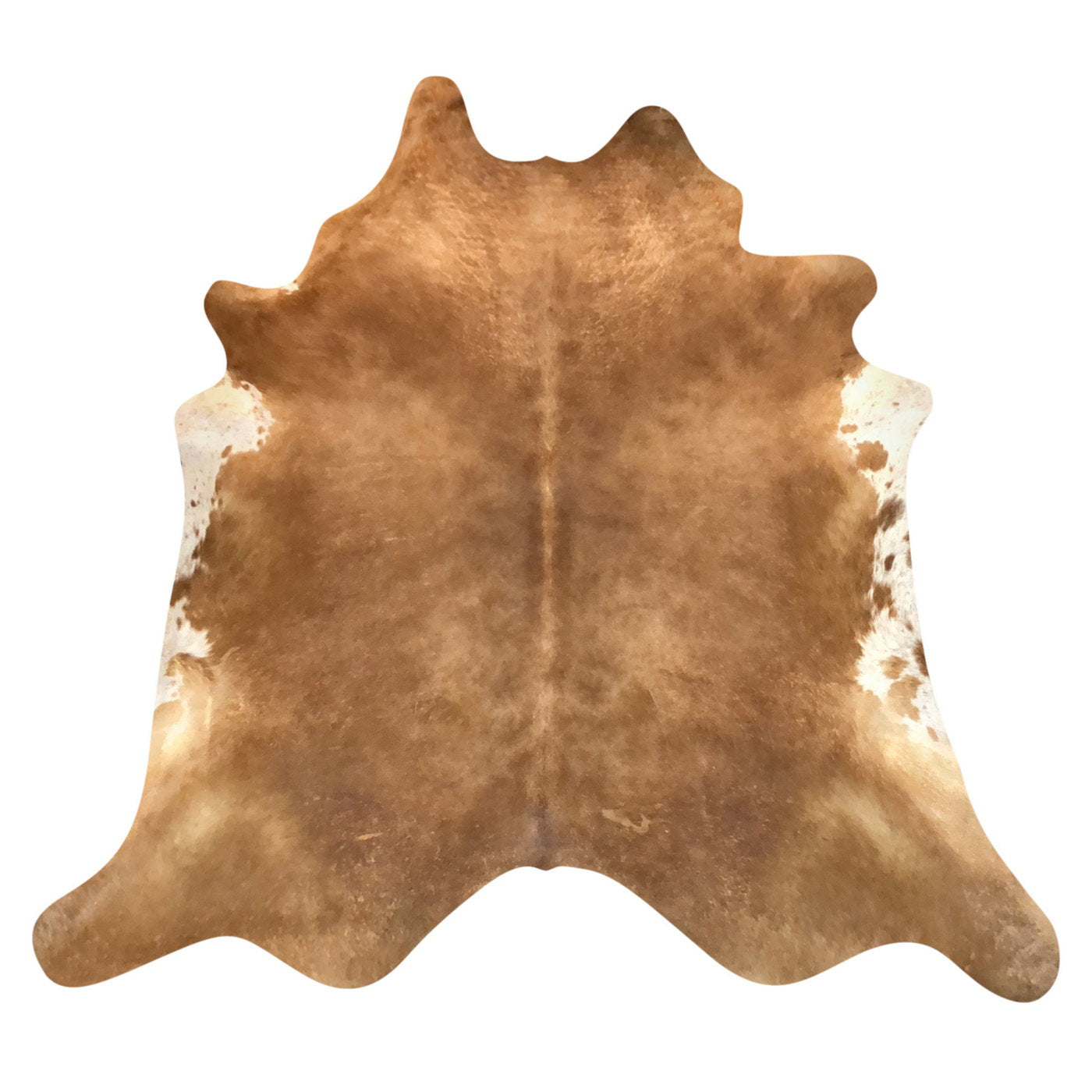 Natural Brazilian Cowhide Rug -  Mocha, Caramel & Ivory