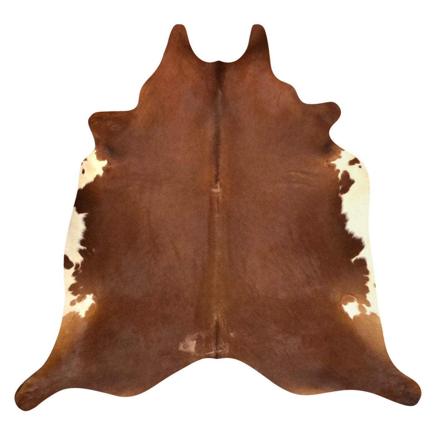 Natural Brazilian Cowhide Rug -  Mocha & Ivory