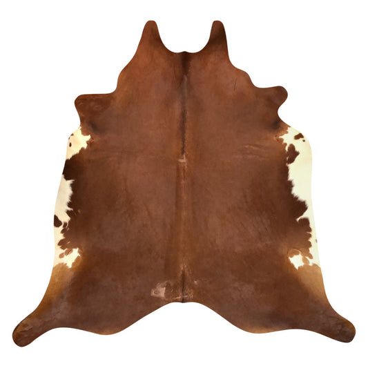 Natural Brazilian Cowhide Rug -  Mocha & Ivory