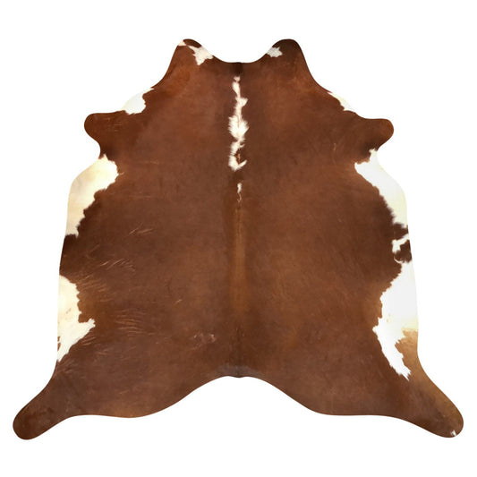 Natural Brazilian Cowhide Rug -  Mocha & Ivory