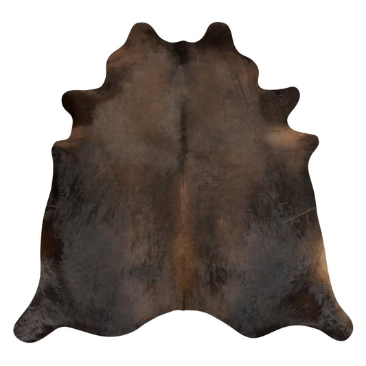 Natural Brazilian Cowhide Rug -  Chocolate
