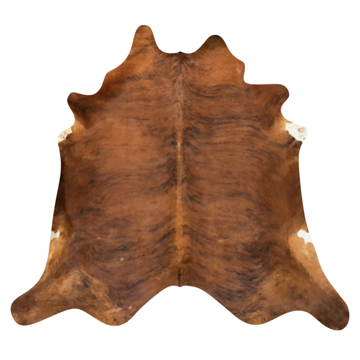 Natural Brazilian Cowhide Rug -  Mocha, Espresso & Ivory