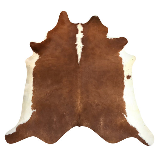 Natural Brazilian Cowhide Rug -  Mocha & Ivory