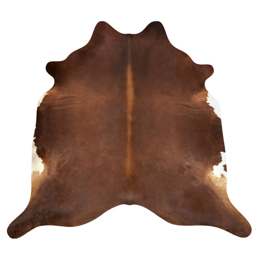 Natural Brazilian Cowhide Rug -  Mocha & Ivory