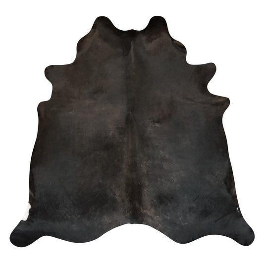 Natural Brazilian Cowhide Rug -  Espresso & Ivory