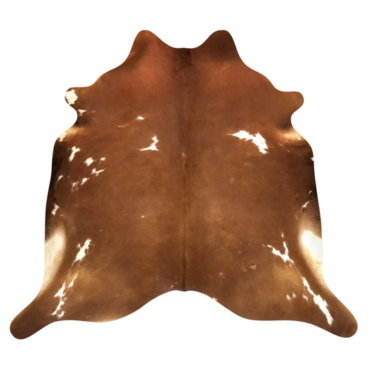 Natural Brazilian Cowhide Rug -  Mocha & Ivory