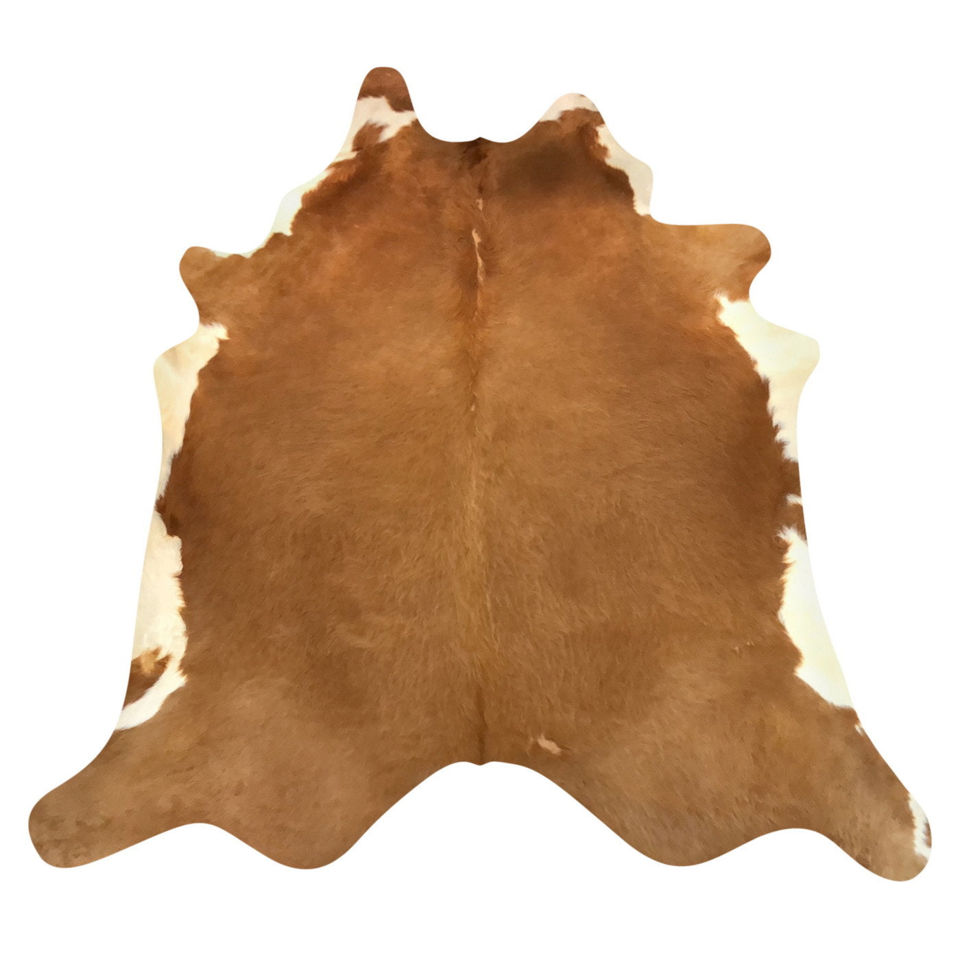 Natural Brazilian Cowhide Rug -  Mocha & Ivory