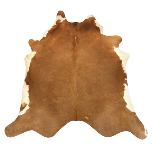 Natural Brazilian Cowhide Rug -  Mocha & Ivory