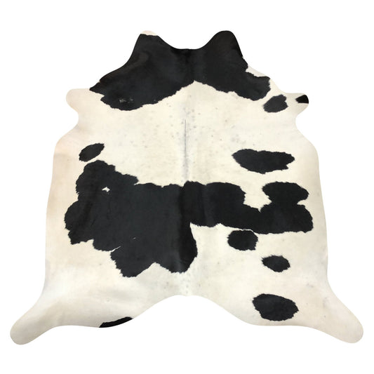 Natural Brazilian Cowhide Rug -  Espresso & Ivory