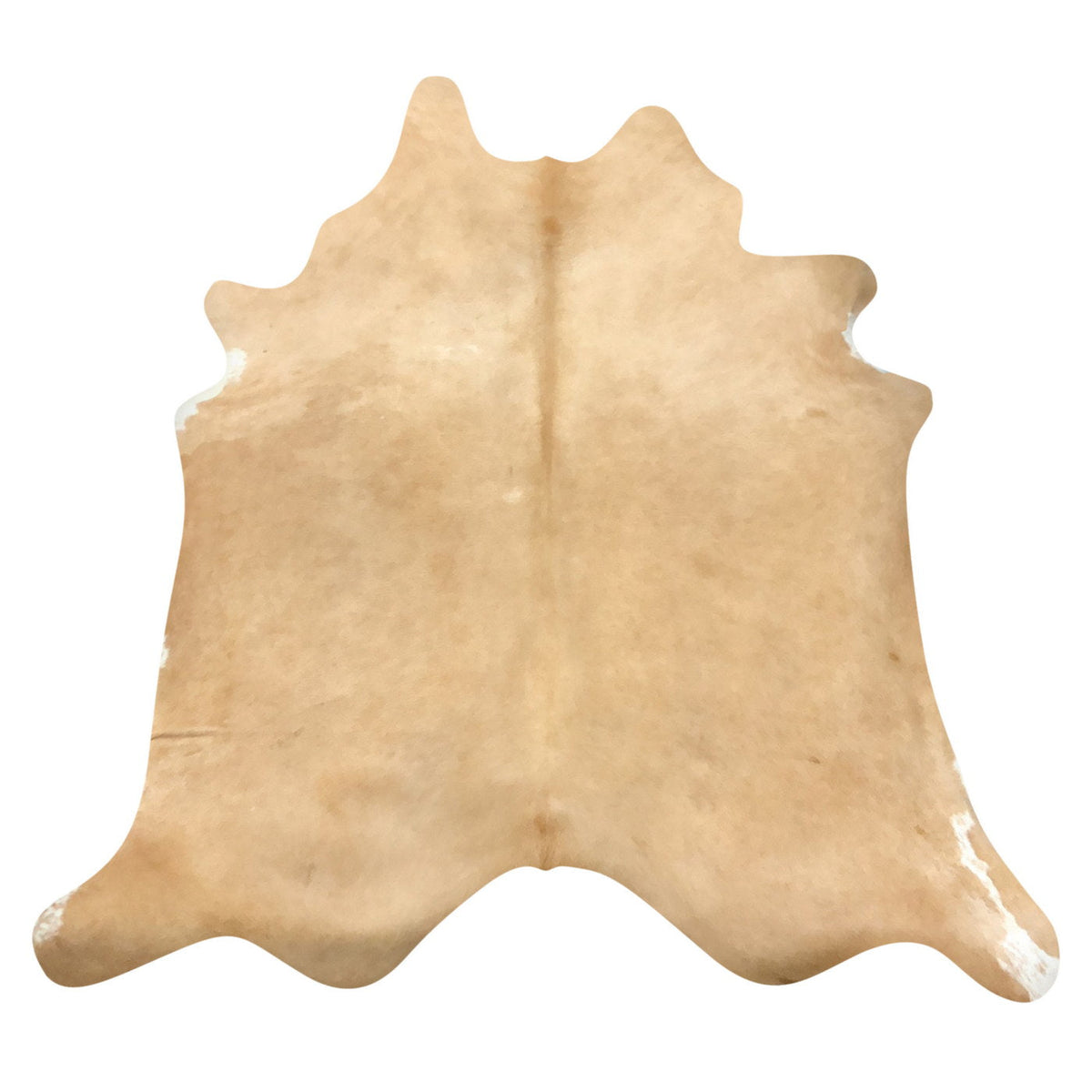 Natural Brazilian Cowhide Rug -  Caramel & Ivory