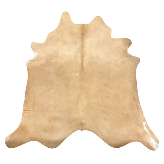 Natural Brazilian Cowhide Rug -  Caramel & Ivory