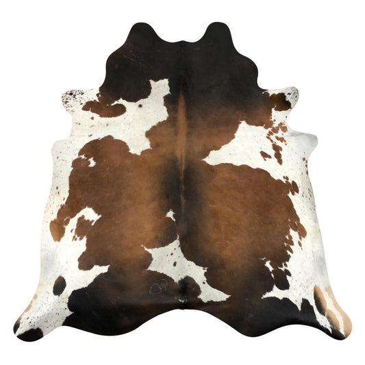 Natural Brazilian Cowhide Rug -  Mocha, Espresso & Ivory