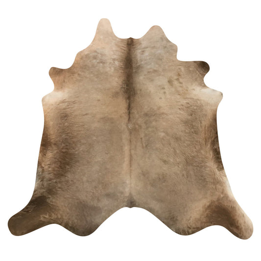 Natural Brazilian Cowhide Rug -  Caramel, Chocolate & Ivory