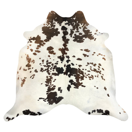 Natural Brazilian Cowhide Rug -  Chocolate, Ivory & Espresso