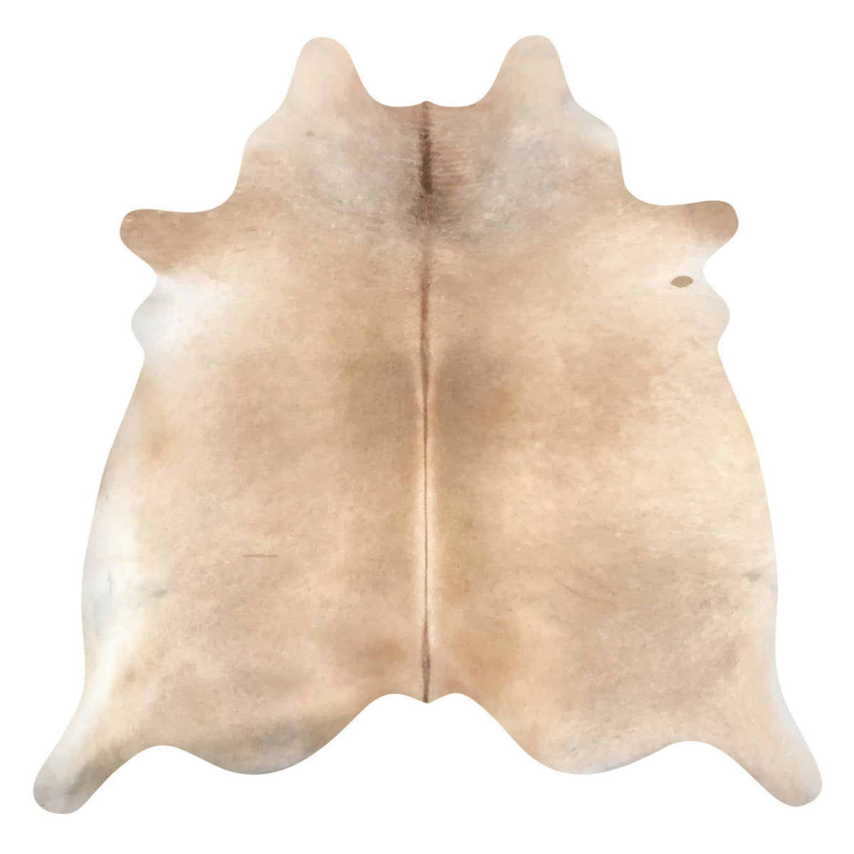 Natural Brazilian Cowhide Rug -  Caramel & Ivory