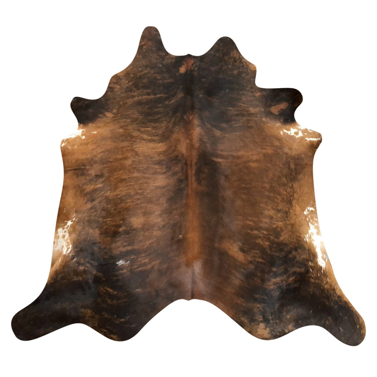 Natural Brazilian Cowhide Rug -  Mocha, Espresso & Ivory