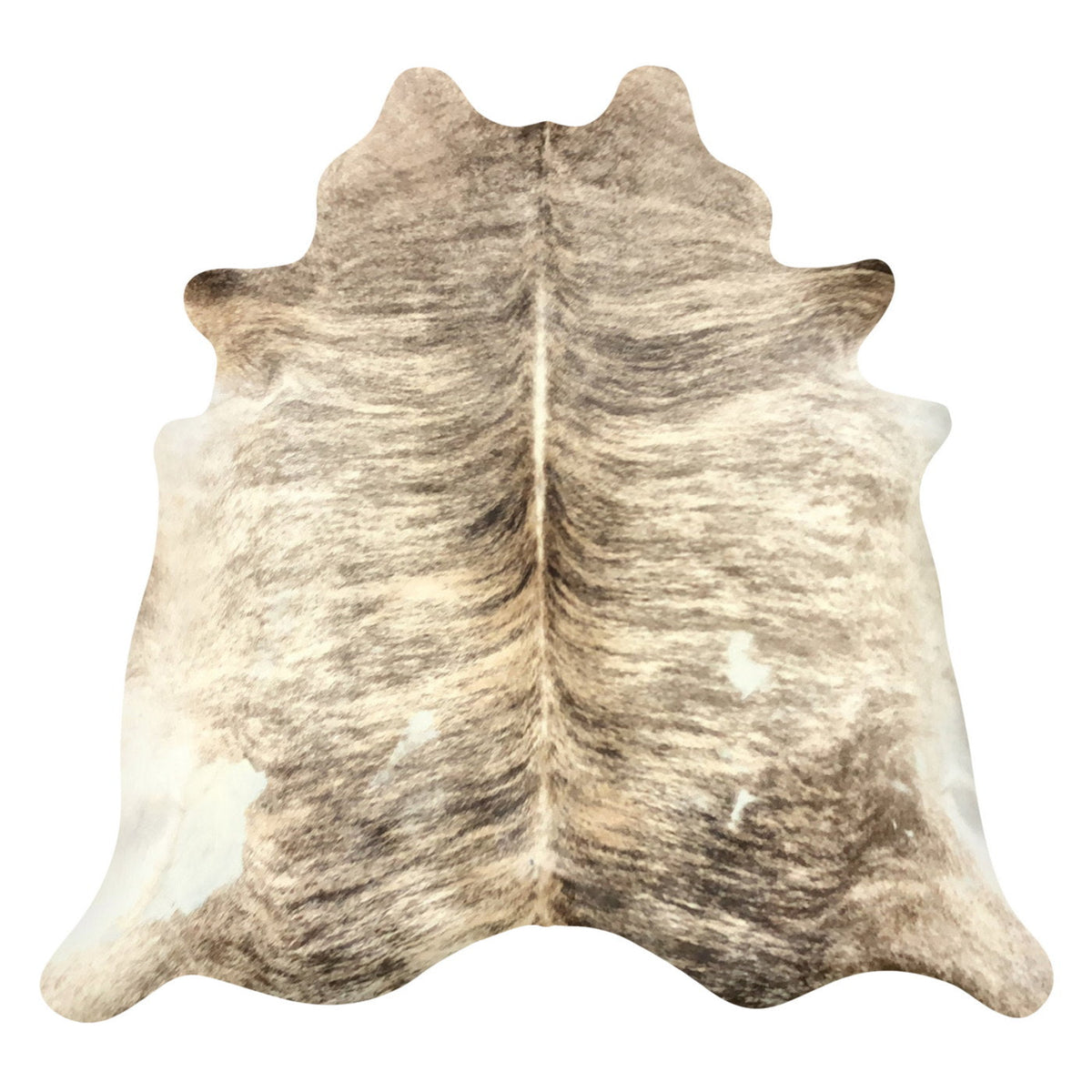 Natural Brazilian Cowhide Rug -  Taupe, Beige & Ivory