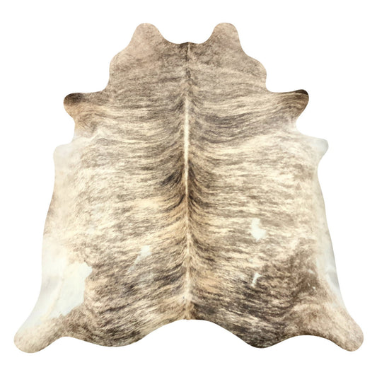 Natural Brazilian Cowhide Rug -  Taupe, Beige & Ivory