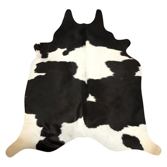 Natural Brazilian Cowhide Rug -  Espresso & Ivory