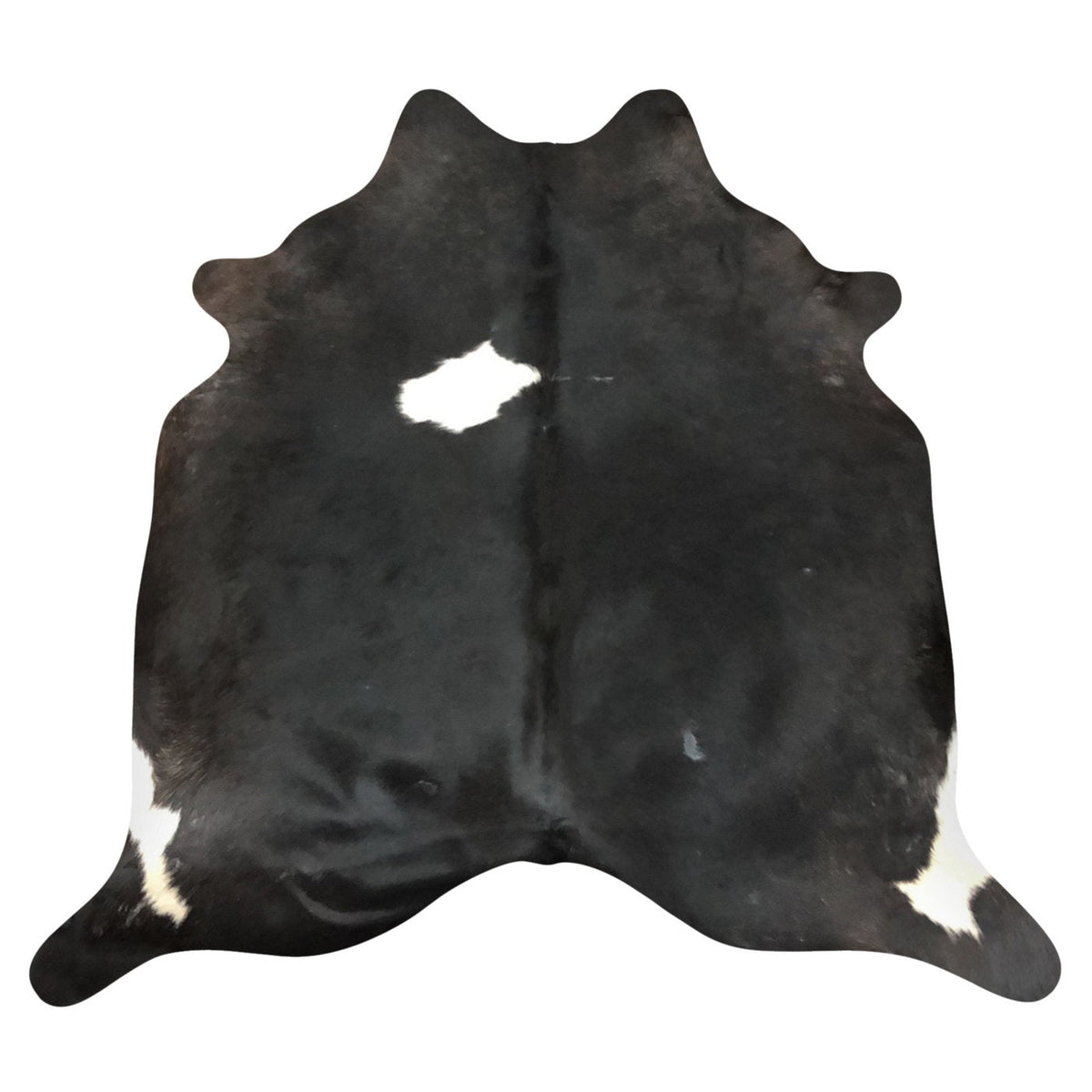 Natural Brazilian Cowhide Rug -  Espresso & Ivory