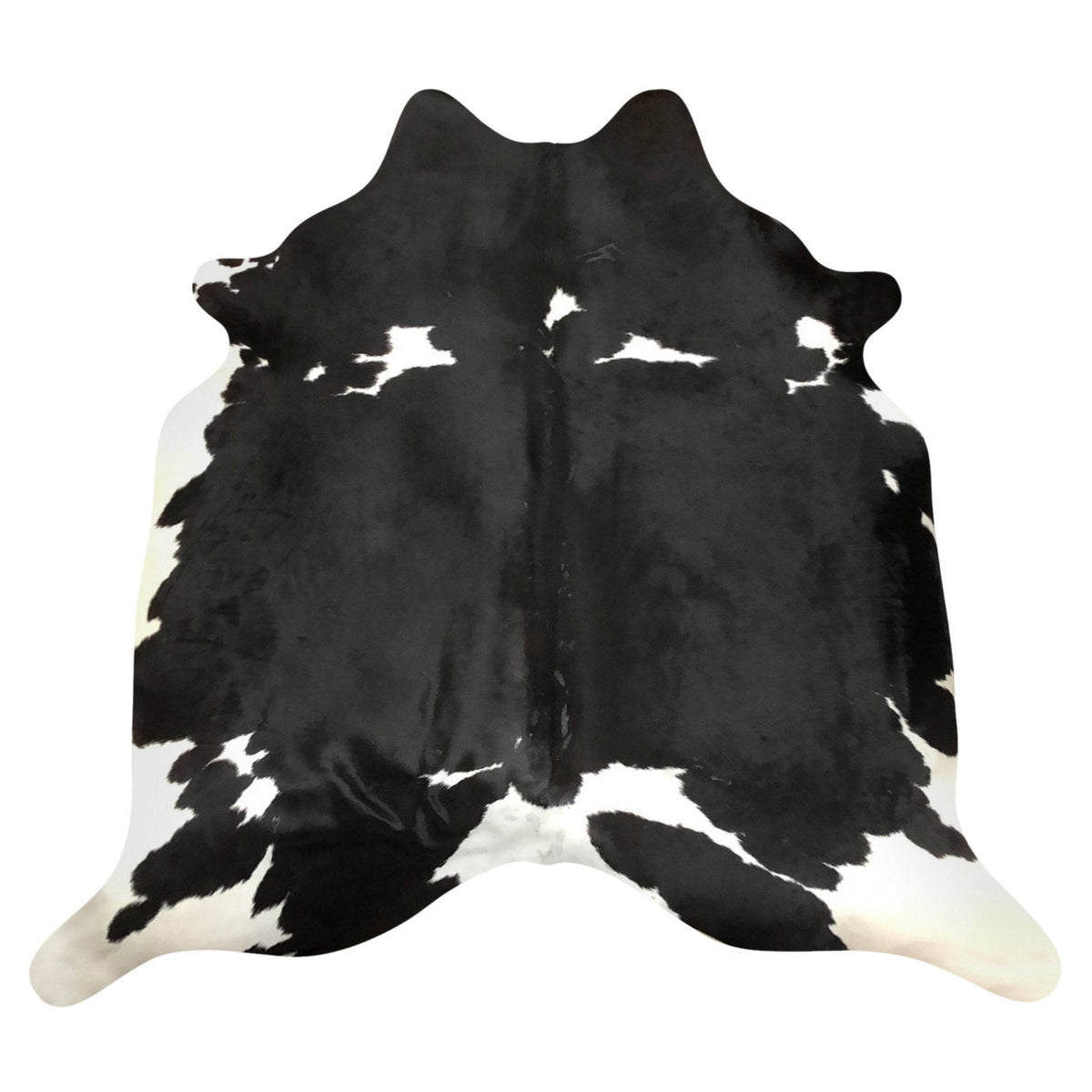 Natural Brazilian Cowhide Rug -  Espresso & Ivory